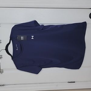 Woman's Under  Armour  Navy Tee NWT